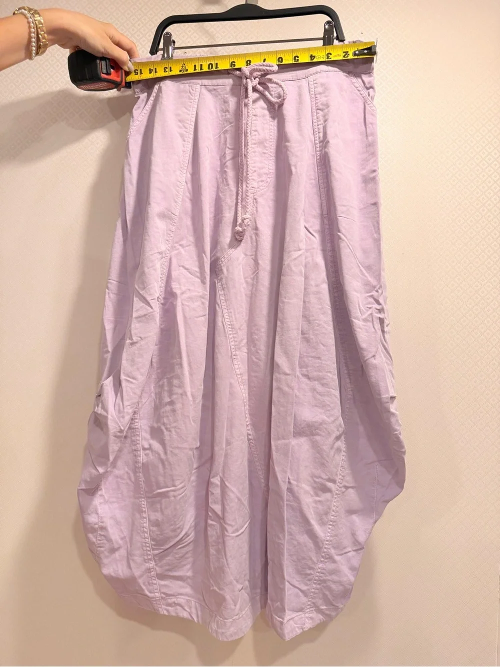 NWT Free People Willow Poplin Maxi Skirt in Pink Lavender Size M